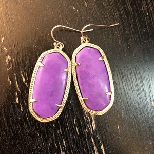 Kendra Scott small purple earrings